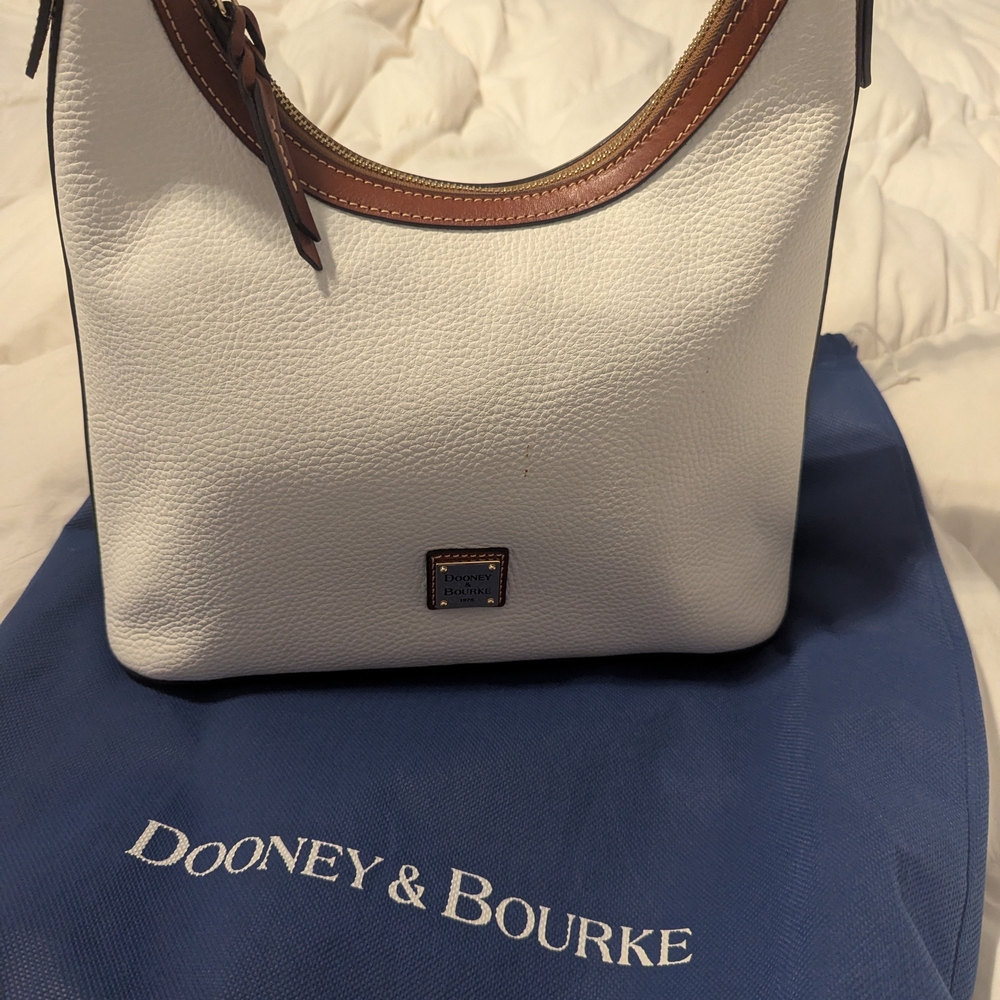 Dooney & Bourke White and Brown Women's Bag